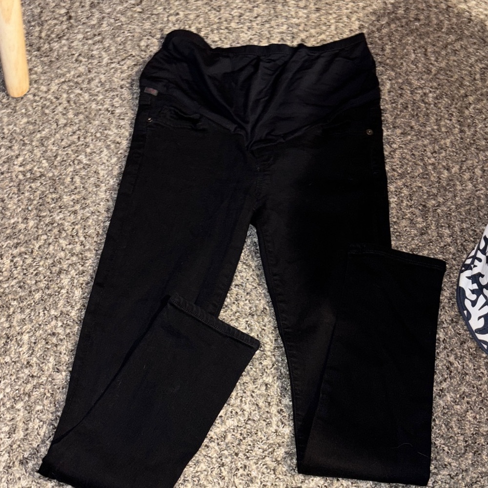 Kersh Black Nylon-Spandex Blend Pants